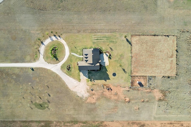 bird's eye view featuring a rural view