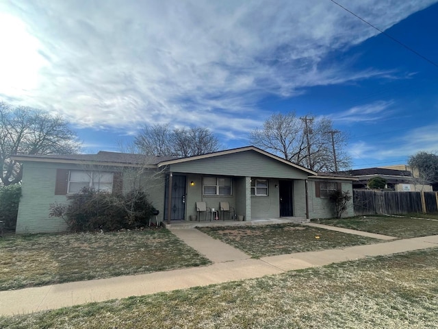 view of ranch-style home