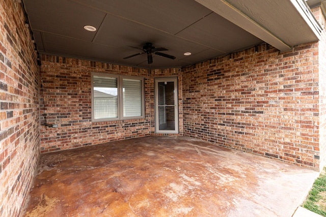 208 Berkshire Ave, Wolfforth, TX 79382 - view of patio / terrace featuring ceiling fan