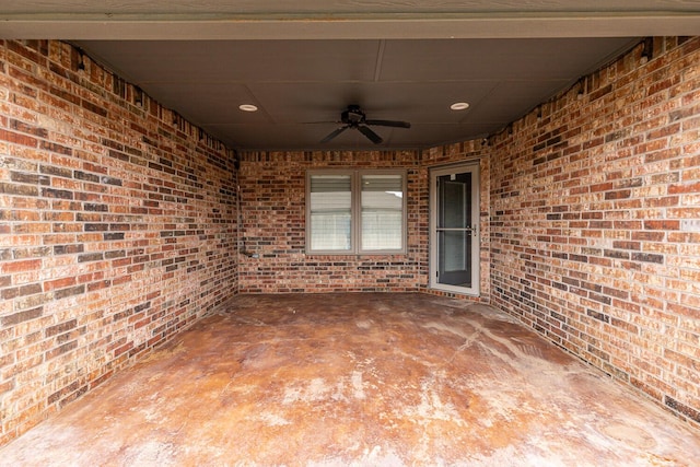 208 Berkshire Ave, Wolfforth, TX 79382 - view of patio / terrace featuring a ceiling fan