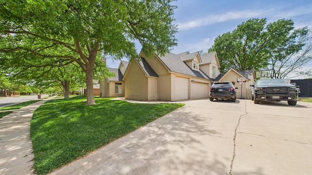 4615 94th St, Lubbock, TX 79424 - traditional-style home featuring driveway, a front yard, an attached garage, brick siding, and a shingled roof