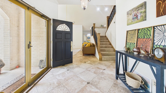 4615 94th St, Lubbock, TX 79424 - foyer entrance featuring stairway