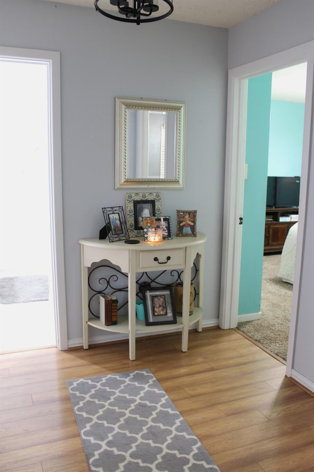 interior space featuring hardwood / wood-style flooring