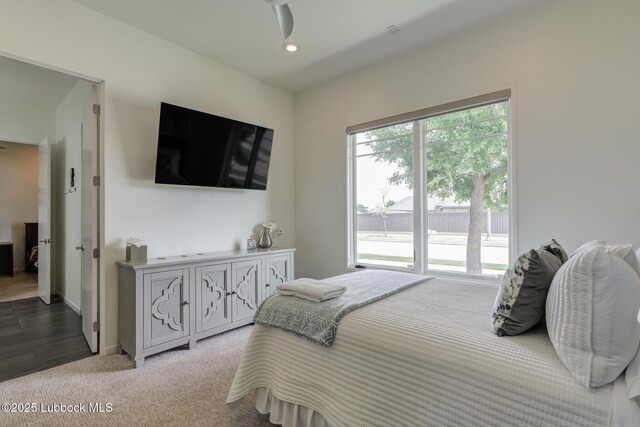 11604 Uxbridge Ave, Lubbock, TX 79424 - carpeted bedroom with baseboards and recessed lighting