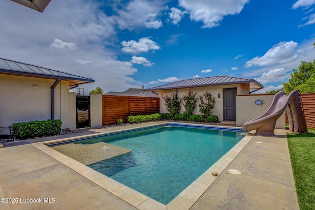 11604 Uxbridge Ave, Lubbock, TX 79424 - view of pool with a water slide and a gate