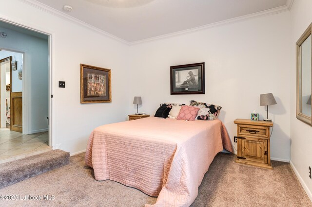 4510 21st St, Lubbock, TX 79407 - bedroom featuring carpet floors and ornamental molding