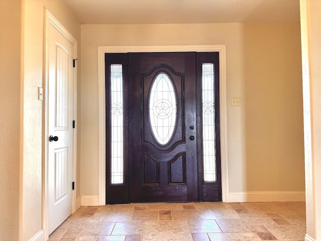 view of foyer entrance