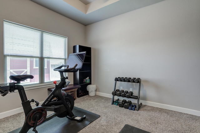 4902 Marshall St, Lubbock, TX 79416 - exercise room featuring carpet
