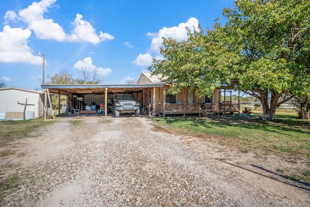 view of front of property