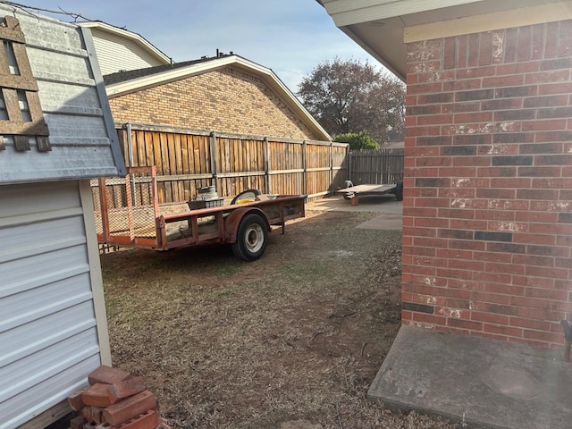 view of yard with a patio area