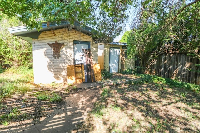 view of outbuilding