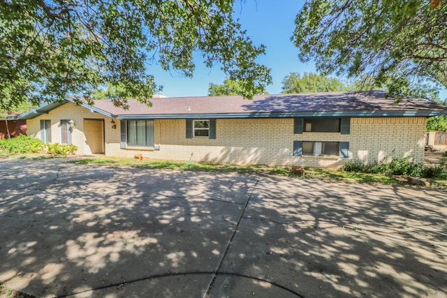 view of ranch-style house