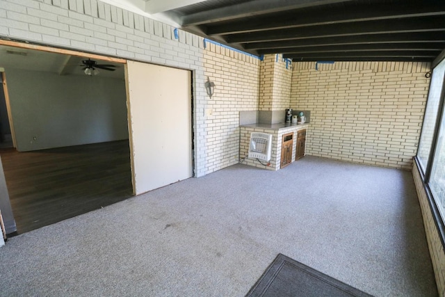 view of patio / terrace with ceiling fan