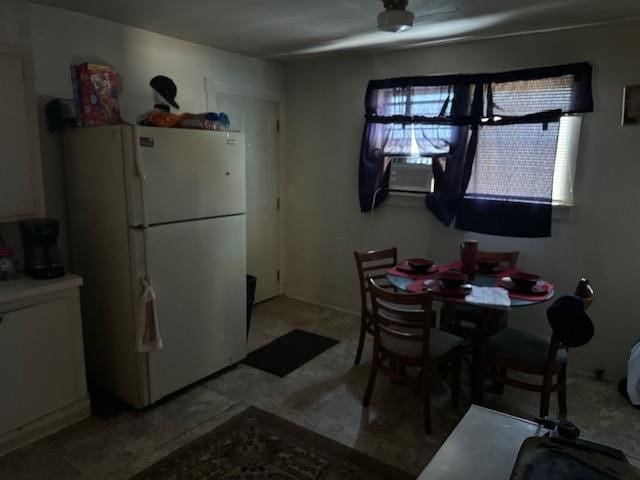 dining area with cooling unit