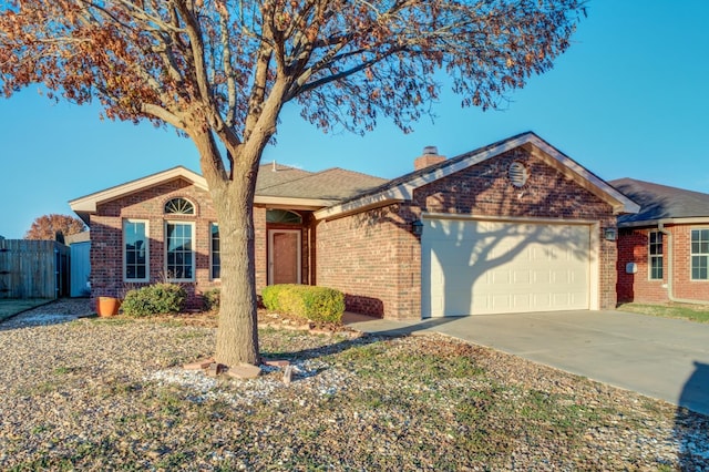 ranch-style house with a garage