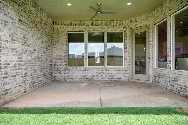 1403 Durham Ave, Wolfforth, TX 79382 - view of patio featuring ceiling fan
