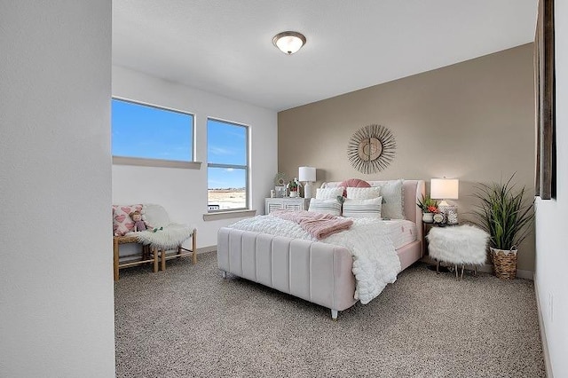 bedroom with carpet flooring