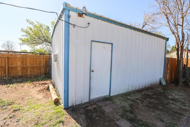 view of outbuilding