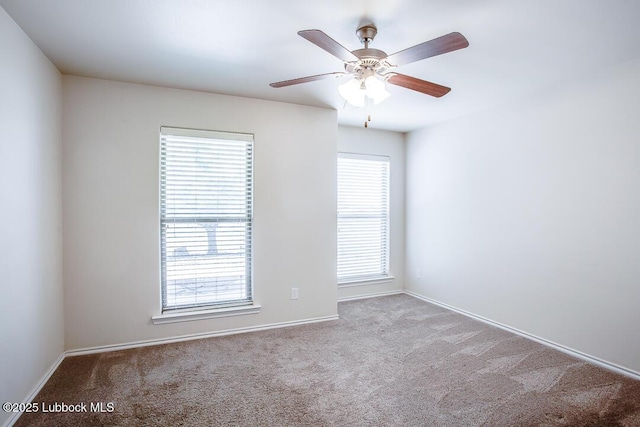 3404 Saratoga Ave, Lubbock, TX 79407 - carpeted spare room featuring healthy amount of natural light and ceiling fan