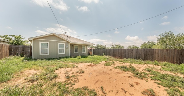 view of back of property