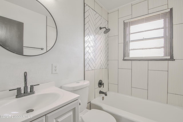 2014 60th St, Lubbock, TX 79412 - full bathroom featuring vanity and shower / bath combination