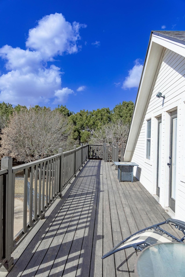 view of wooden terrace