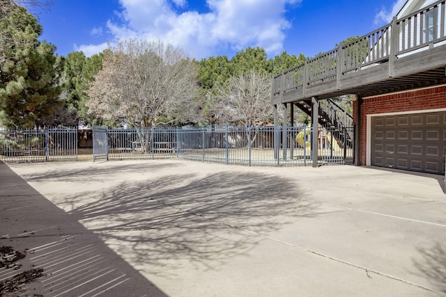 exterior space featuring fence