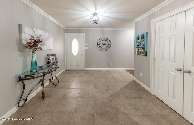 3417 56th St, Lubbock, TX 79413 - entryway featuring crown molding