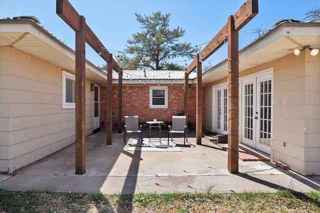 3808 27th St, Lubbock, TX 79410 - view of patio / terrace with french doors