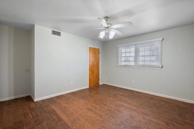 3808 27th St, Lubbock, TX 79410 - spare room with wood finished floors and a ceiling fan