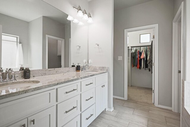 bathroom with vanity