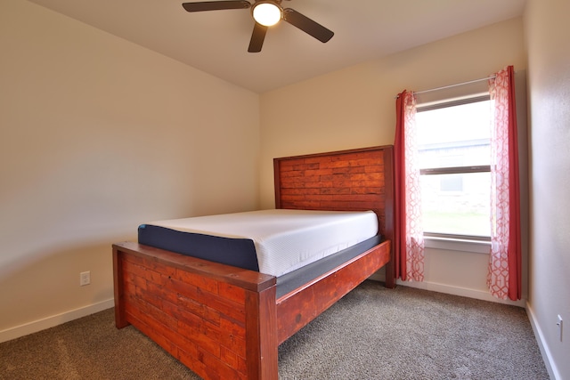 10504 Ave X, Lubbock, TX 79423 - carpeted bedroom with baseboards and ceiling fan