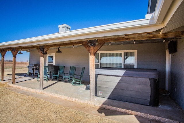 exterior space with a patio