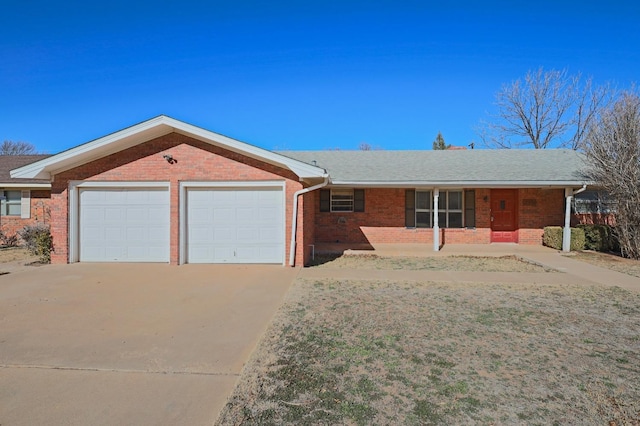 ranch-style house with a garage