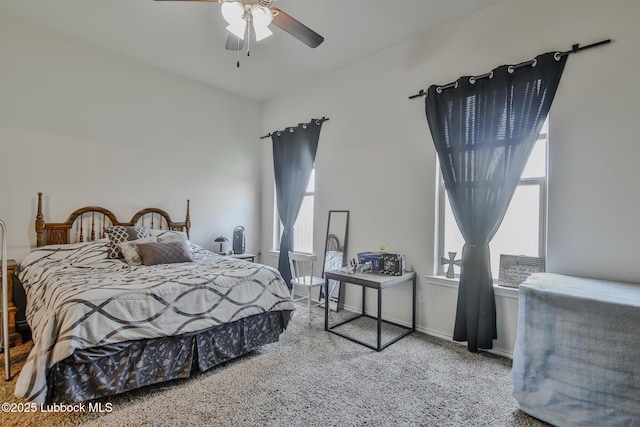 14320 Ave U, Lubbock, TX 79423 - bedroom featuring carpet flooring and ceiling fan