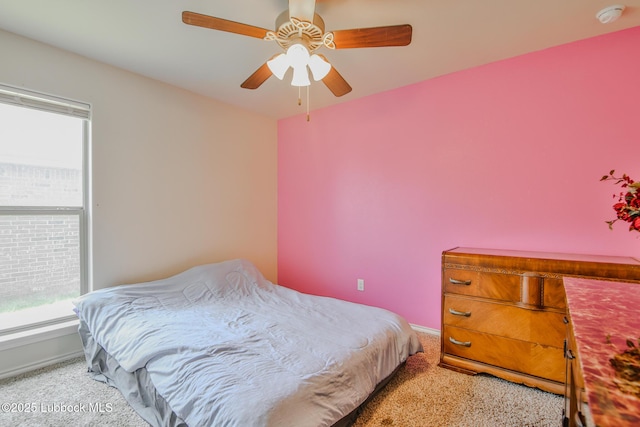 14320 Ave U, Lubbock, TX 79423 - carpeted bedroom with a ceiling fan and baseboards
