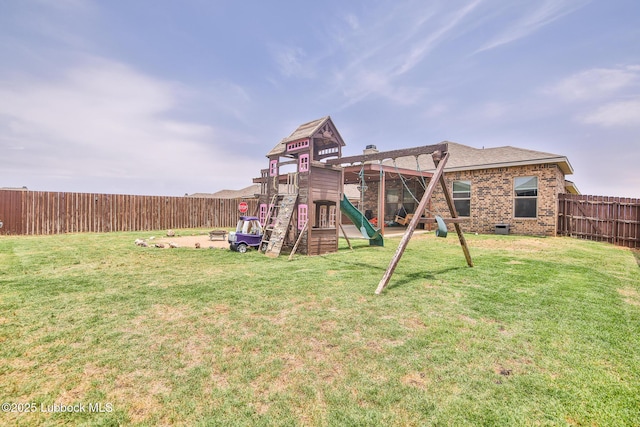 14320 Ave U, Lubbock, TX 79423 - view of playground featuring a fenced backyard