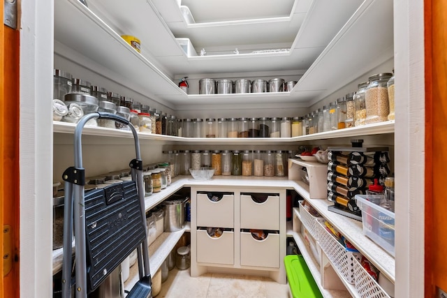 view of pantry