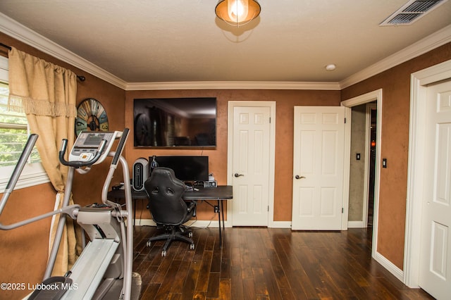 610 N 20th St, Lamesa, TX 79331 - office with wood-type flooring and ornamental molding