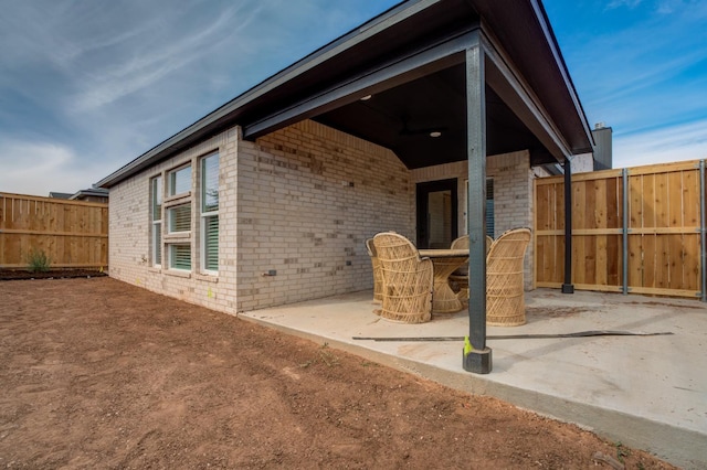 exterior space featuring a patio area