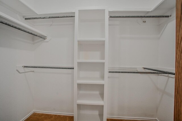 bathroom with vanity and a shower with door