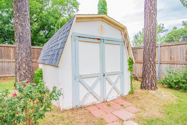 5720 71st St, Lubbock, TX 79424 - view of shed with a fenced backyard