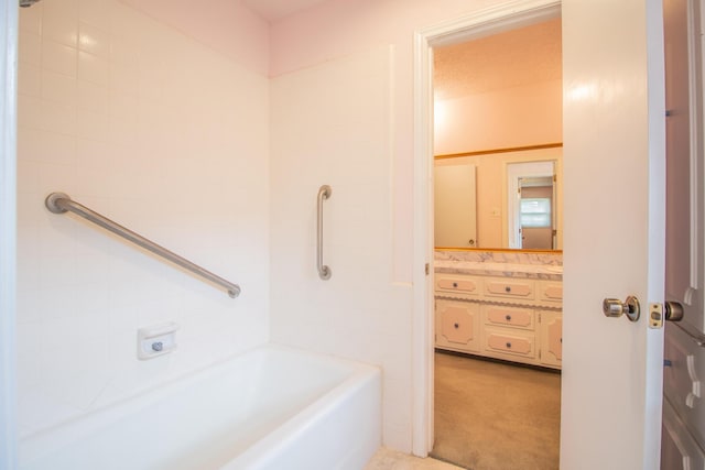 5720 71st St, Lubbock, TX 79424 - full bathroom featuring vanity and shower / tub combination