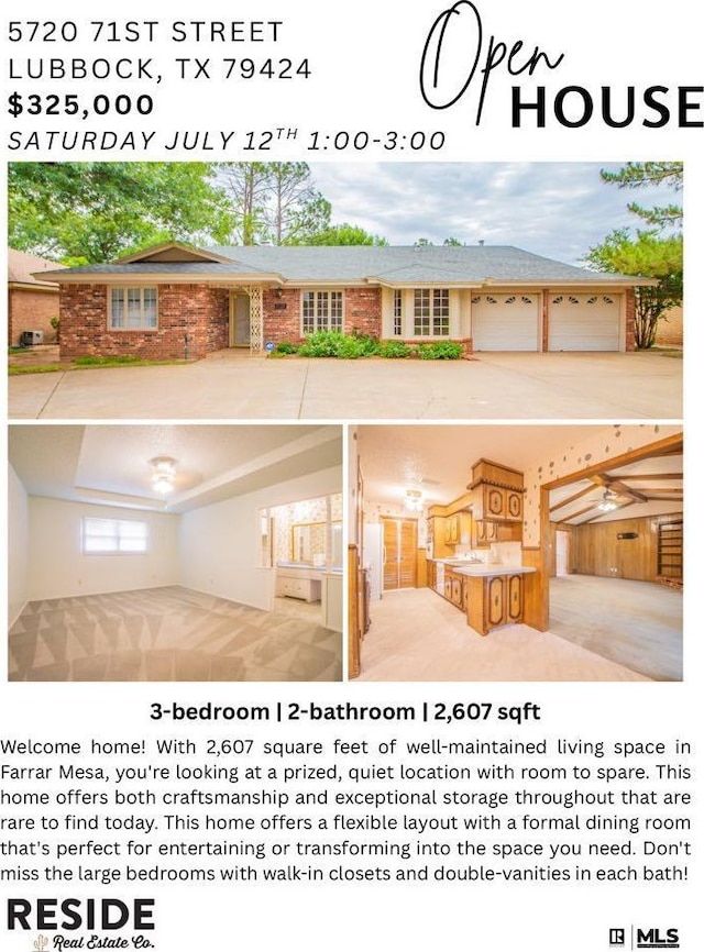 5720 71st St, Lubbock, TX 79424 - view of a document with a collage of images