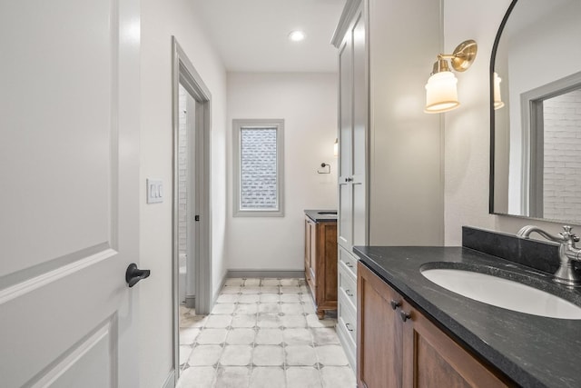 bathroom featuring vanity