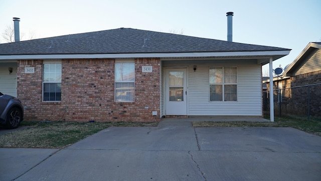 view of rear view of property