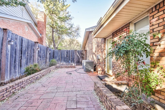 view of patio with cooling unit