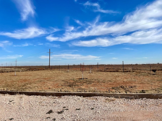 view of yard featuring a rural view