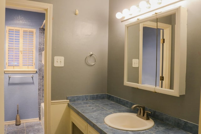 bathroom with vanity