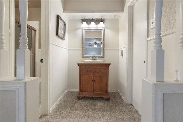 bathroom featuring vanity